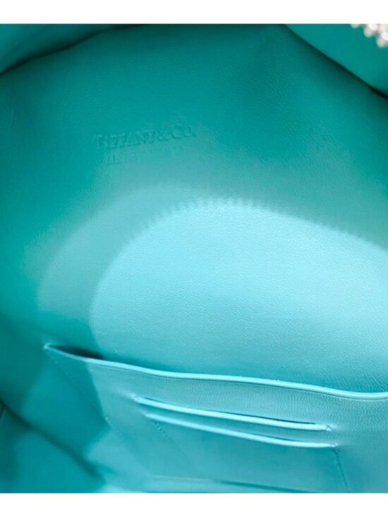 Tiffany & Co Heart Blue & Black Leather Return To Love Bag Charm main image 7